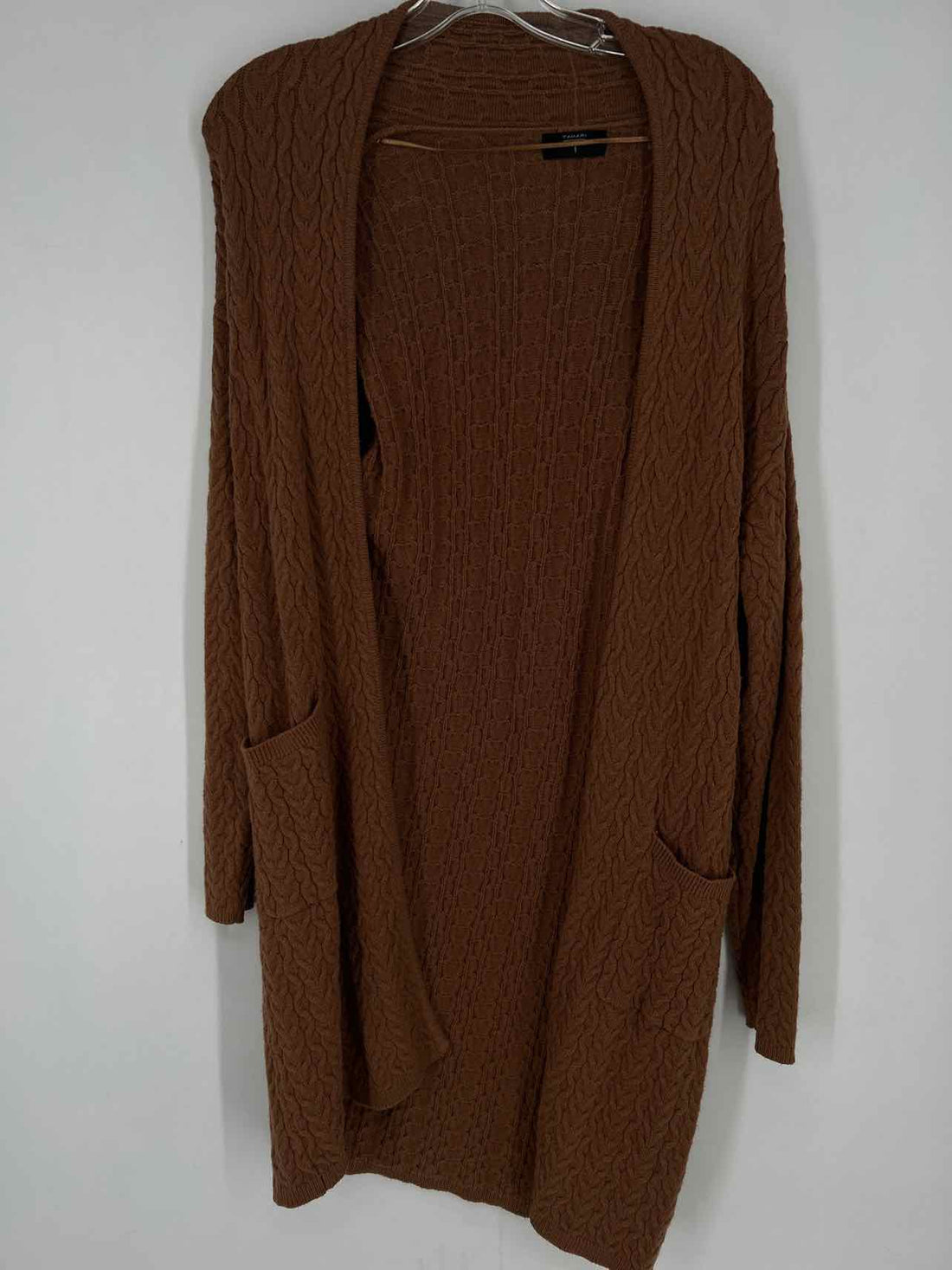 T Tahari Size M Brown Cardigan