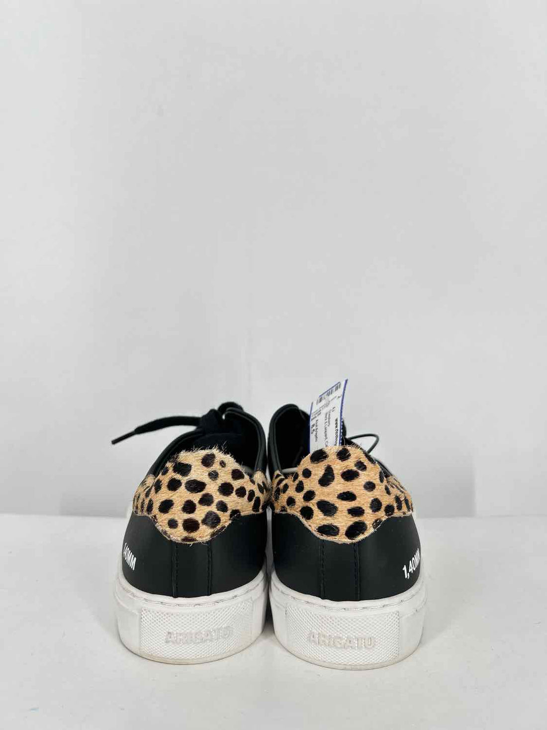 Axel Arigato Women Size 8.5 Black & Leopard Calf Hair Sneakers