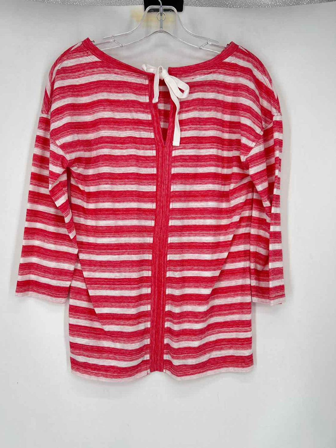 T By Talbots Size S Red & White Striped Long Sleeve
