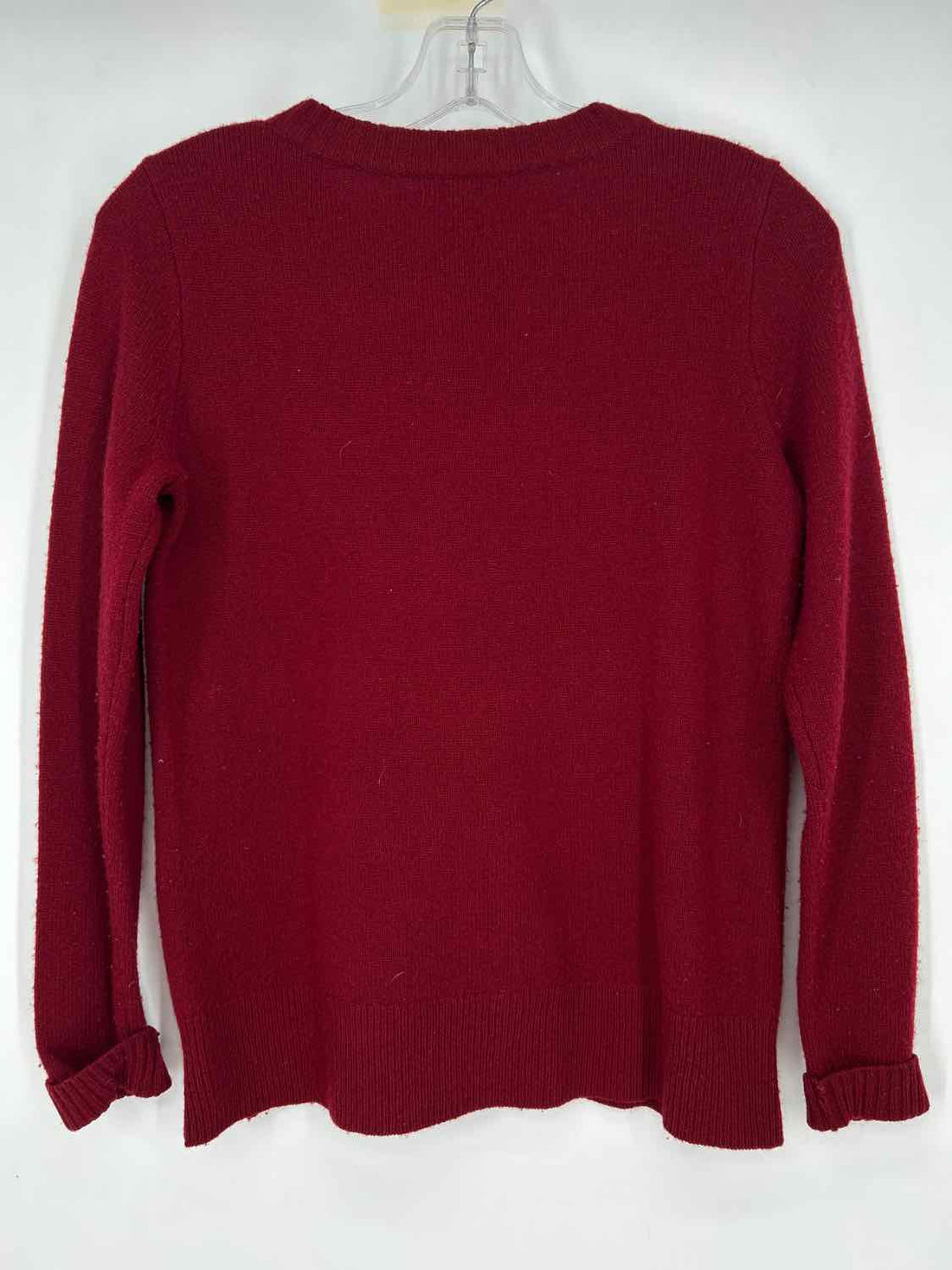 J Crew Size XS Red Wool Sweater