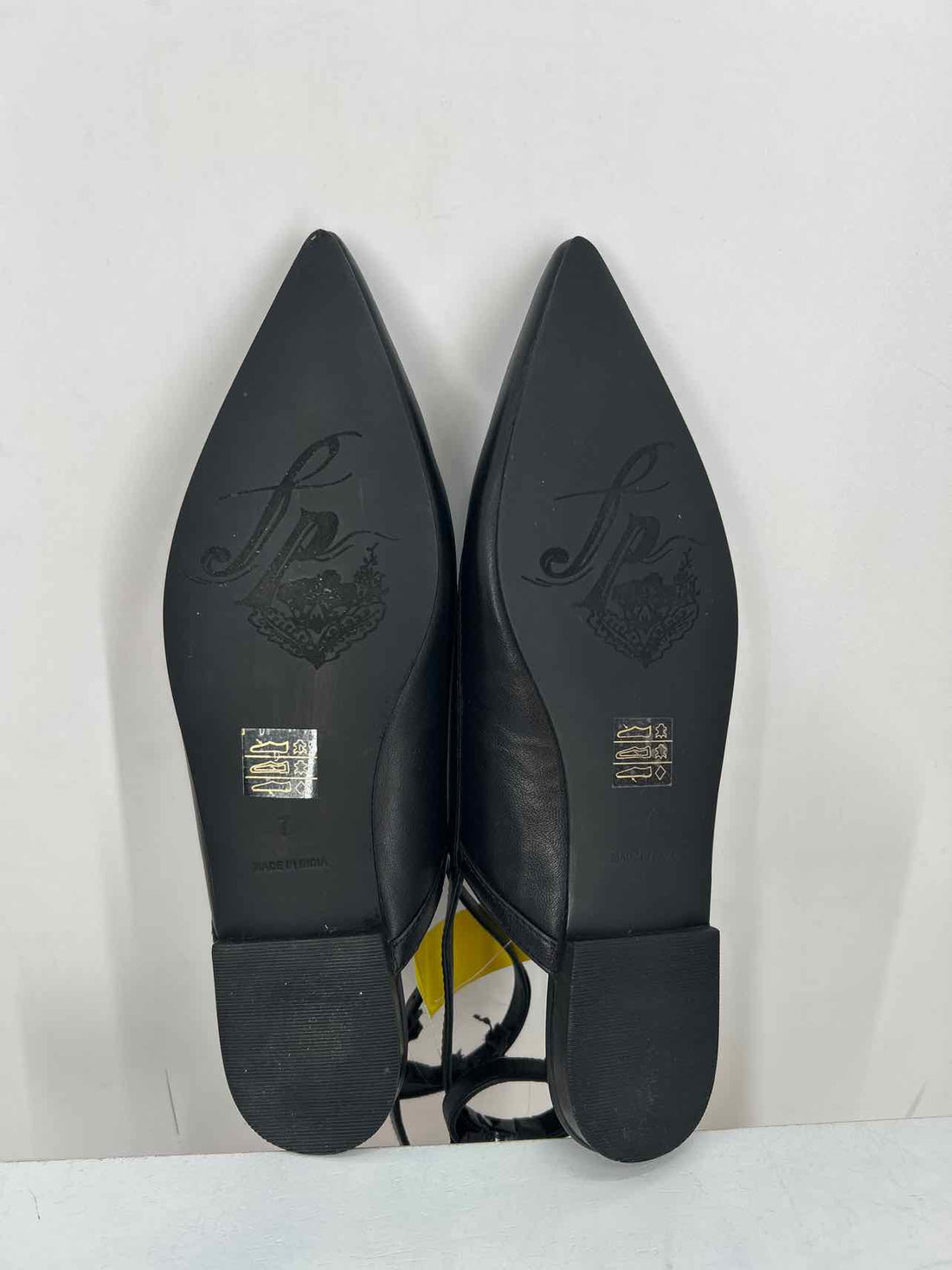 Free People Women Size 7 Black NWT Genuine Leather Flats