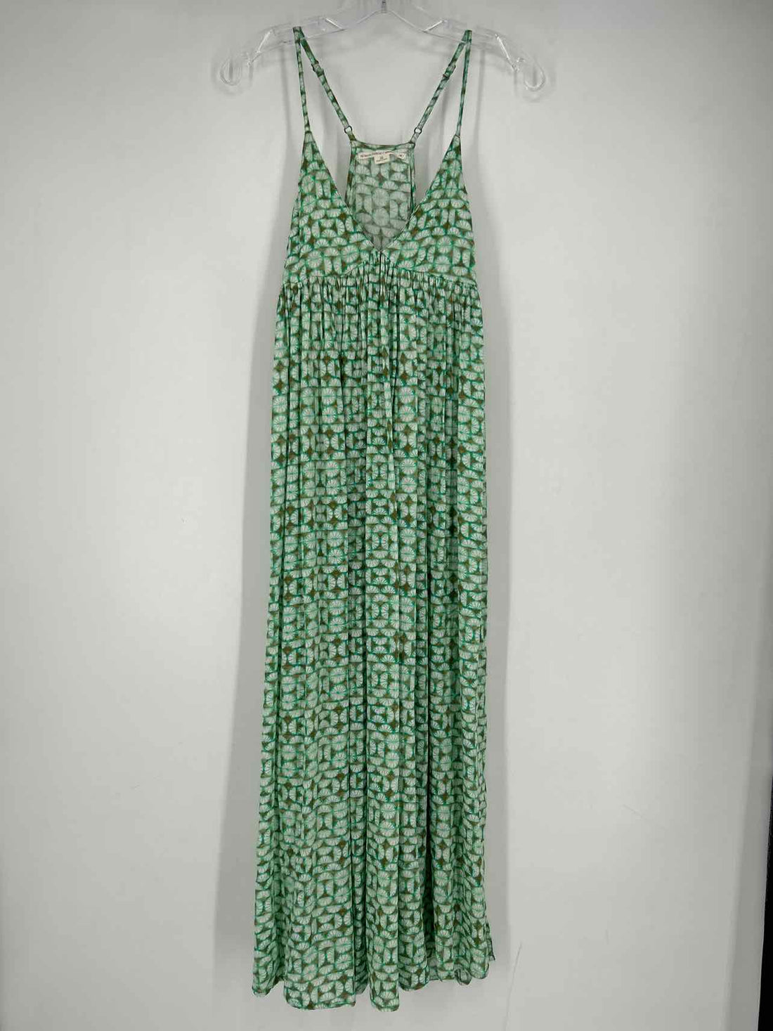 Oneil Size XS Green Print Sleeveless Dress