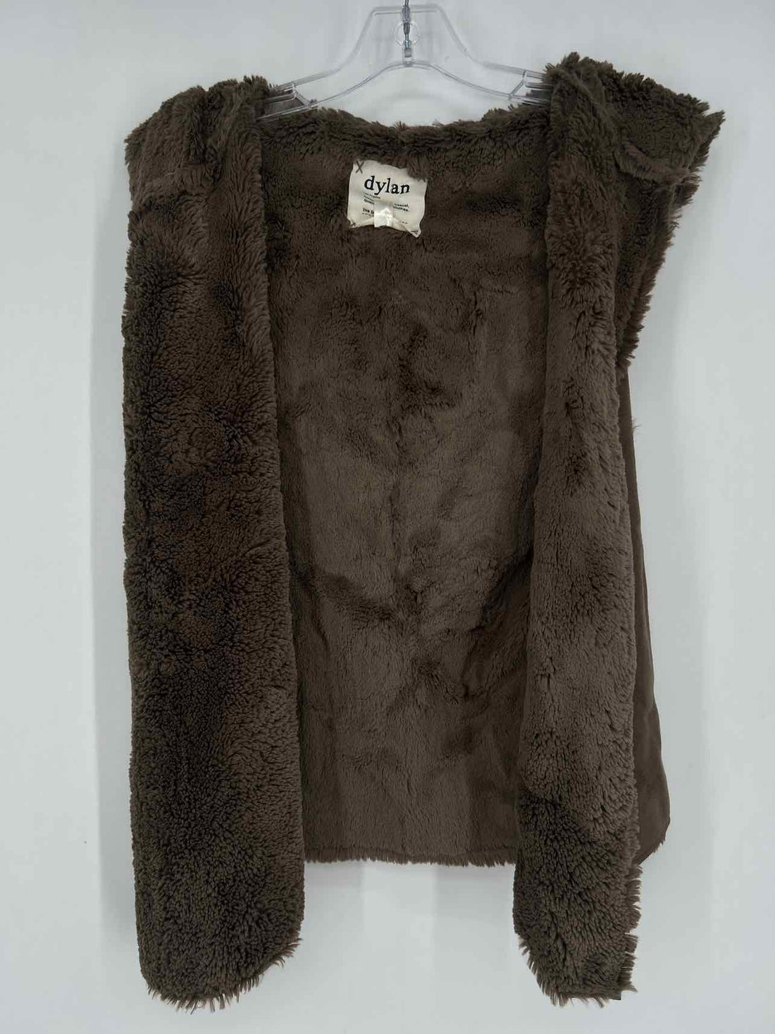 Dylan Size M Taupe Faux Fur Vest