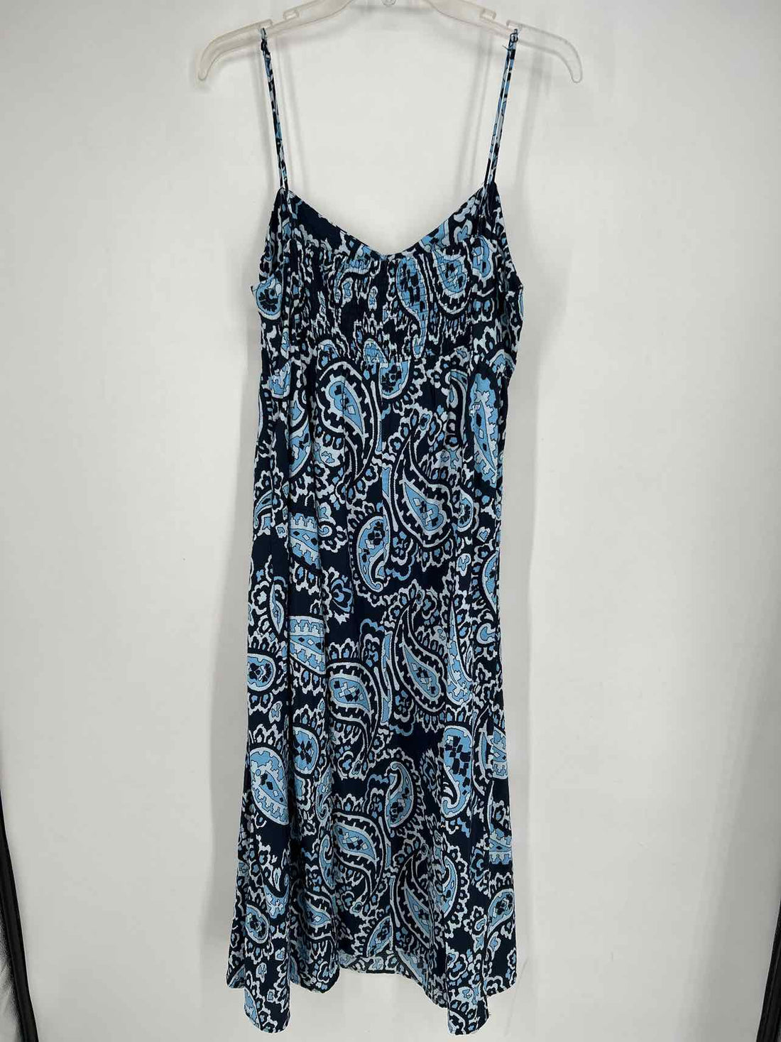 H&M Size L Navy Paisley NWT Dress