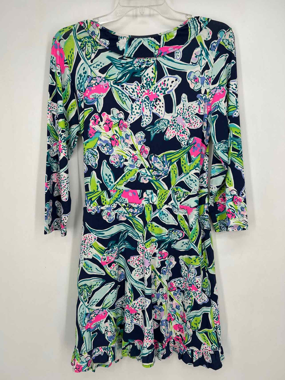 Lilly Pulitzer M Navy Print Long Sleeve Lilly Pulitzer Dress