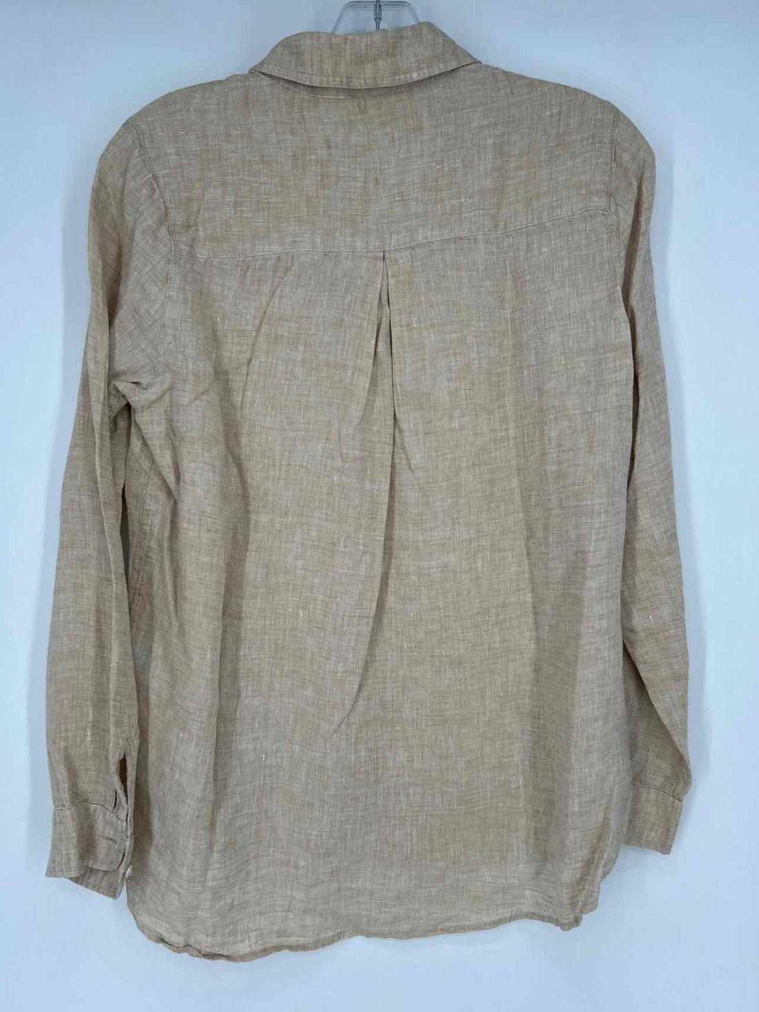 J McLaughlin Size S Khaki Linen Long Sleeve