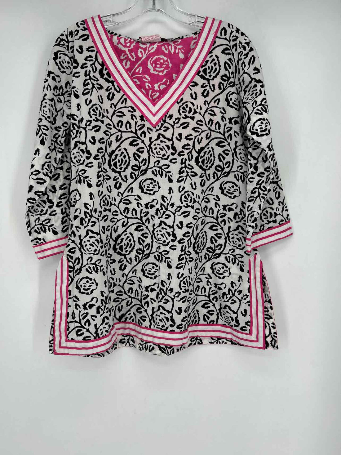 Gretchen Scott Size S White & Black Long Sleeve