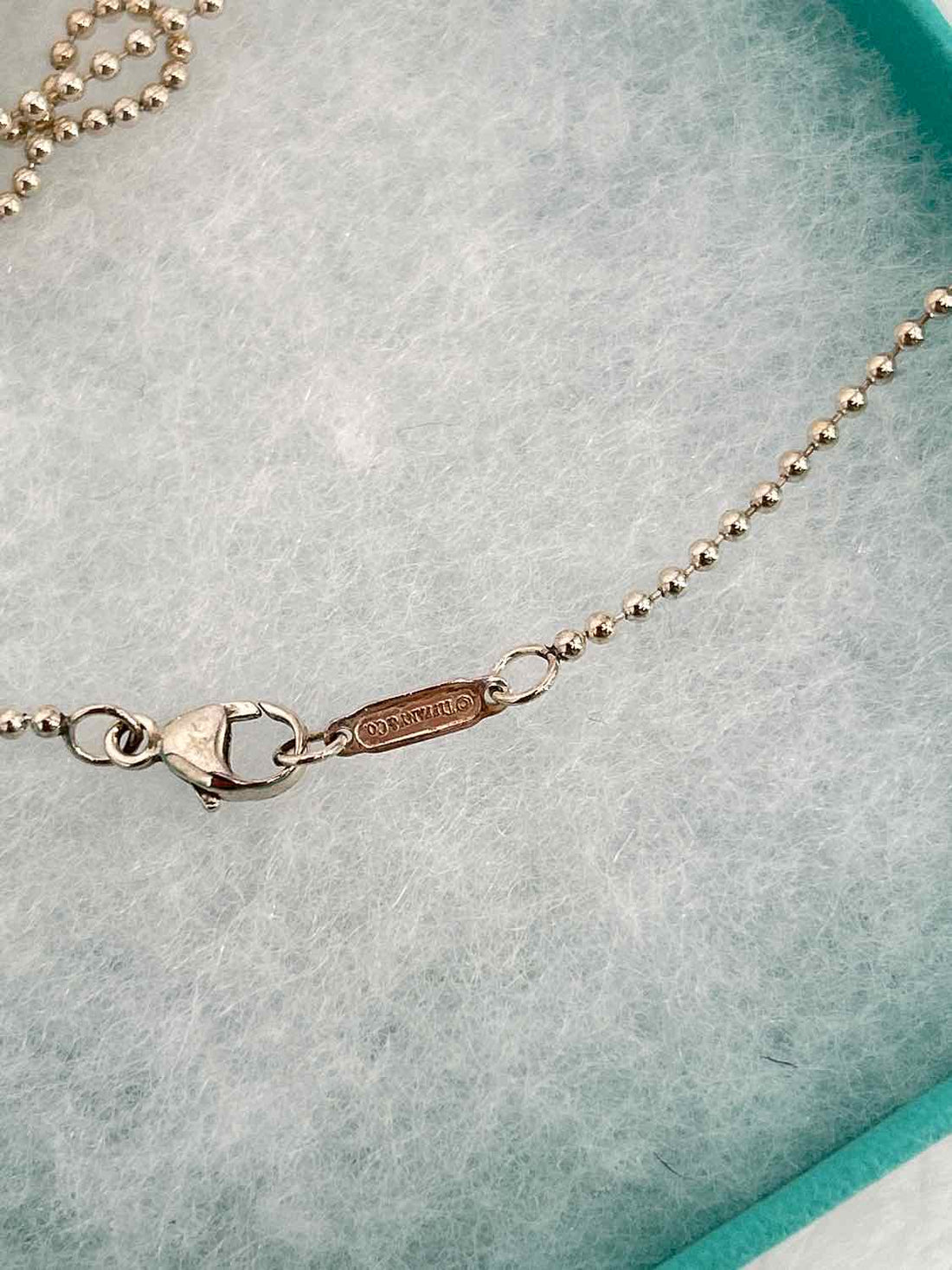 Tiffany & Co Graduated 5 Bead Necklace Sterling Silver Silver Pre Owned LUXURY