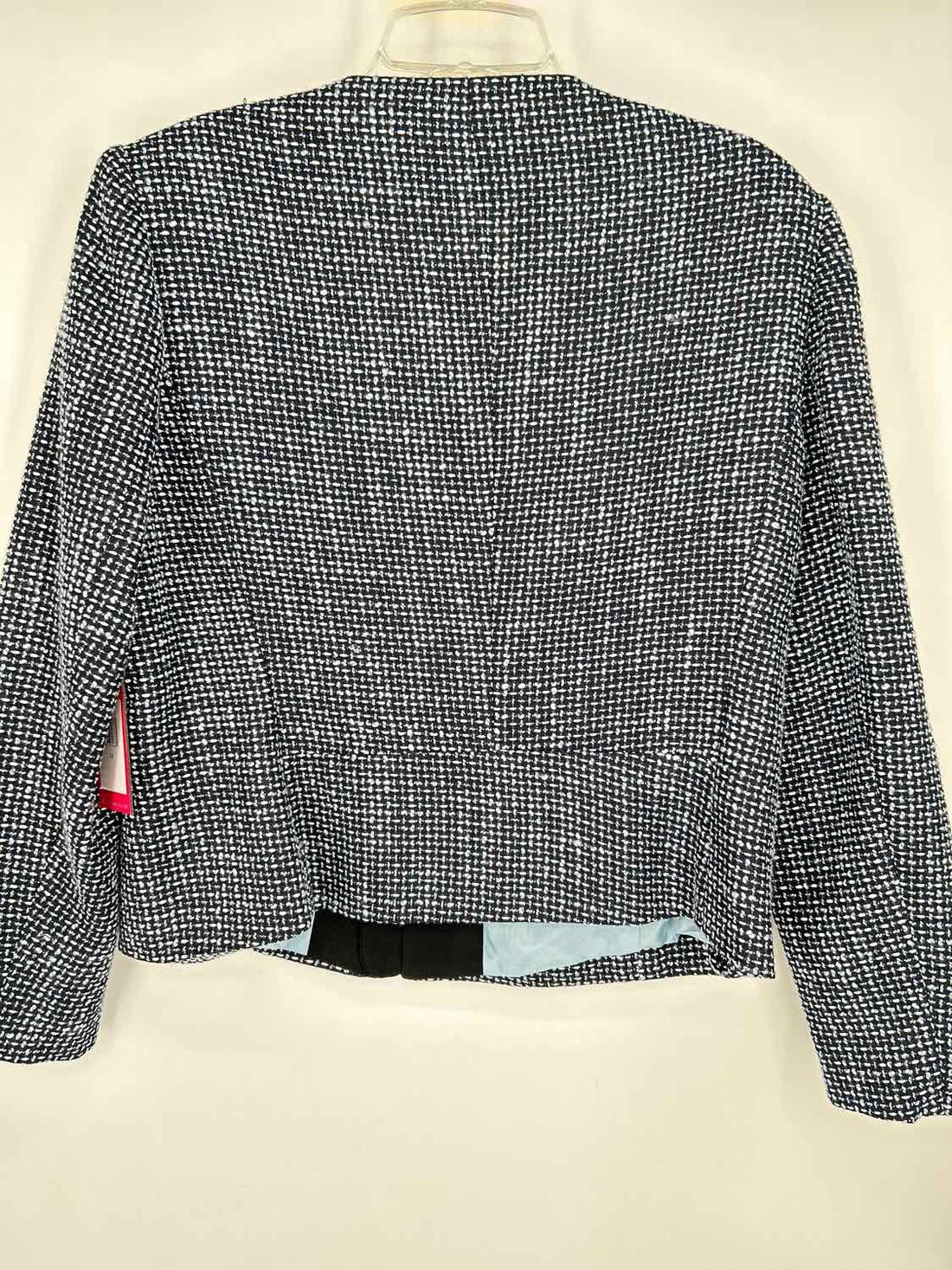 Vince Camuto Size 14 Dark Navy & White Tweed Blazer