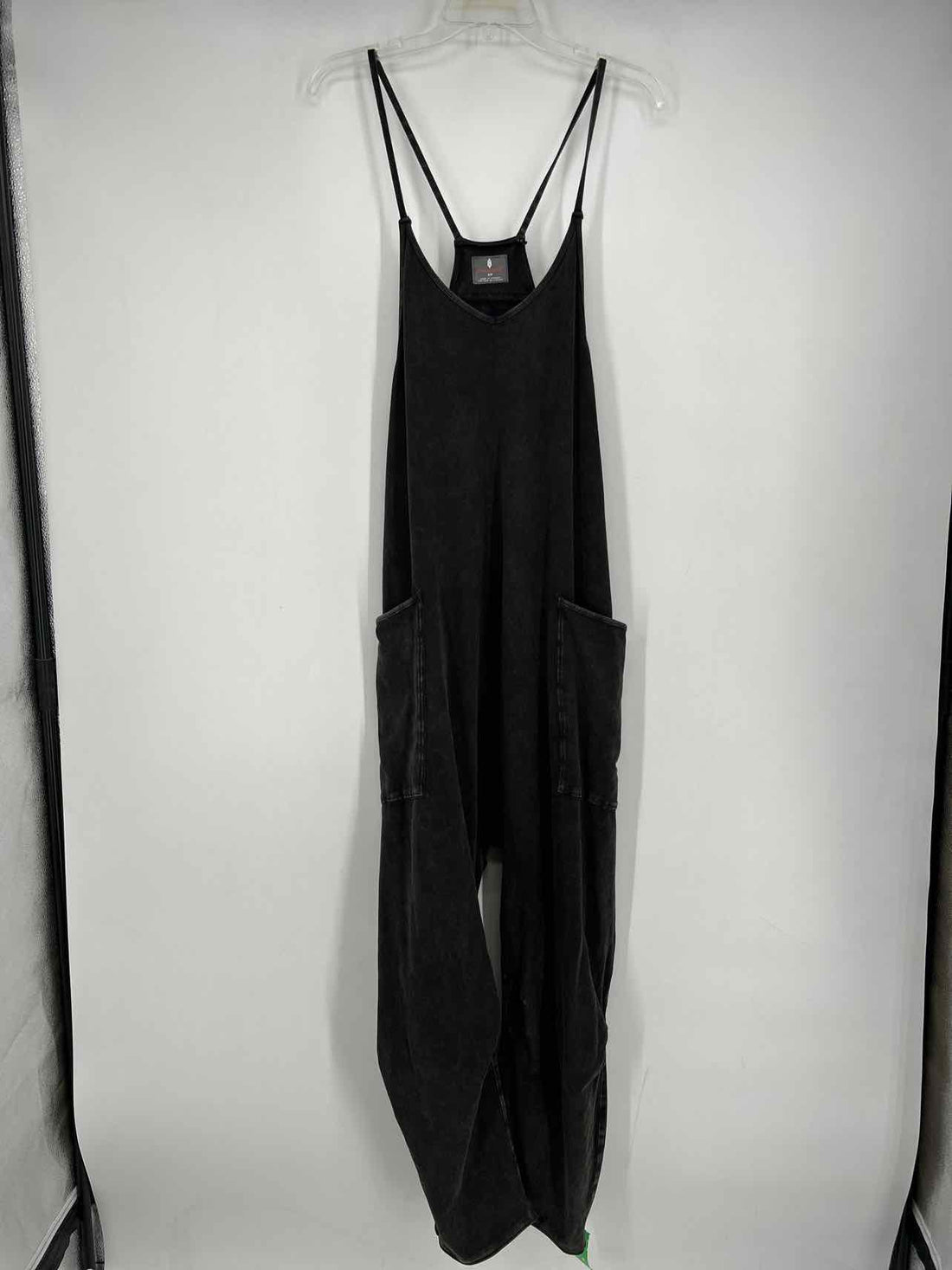 FP Movement Size S Washed Black Sleeveless Jumpsuit