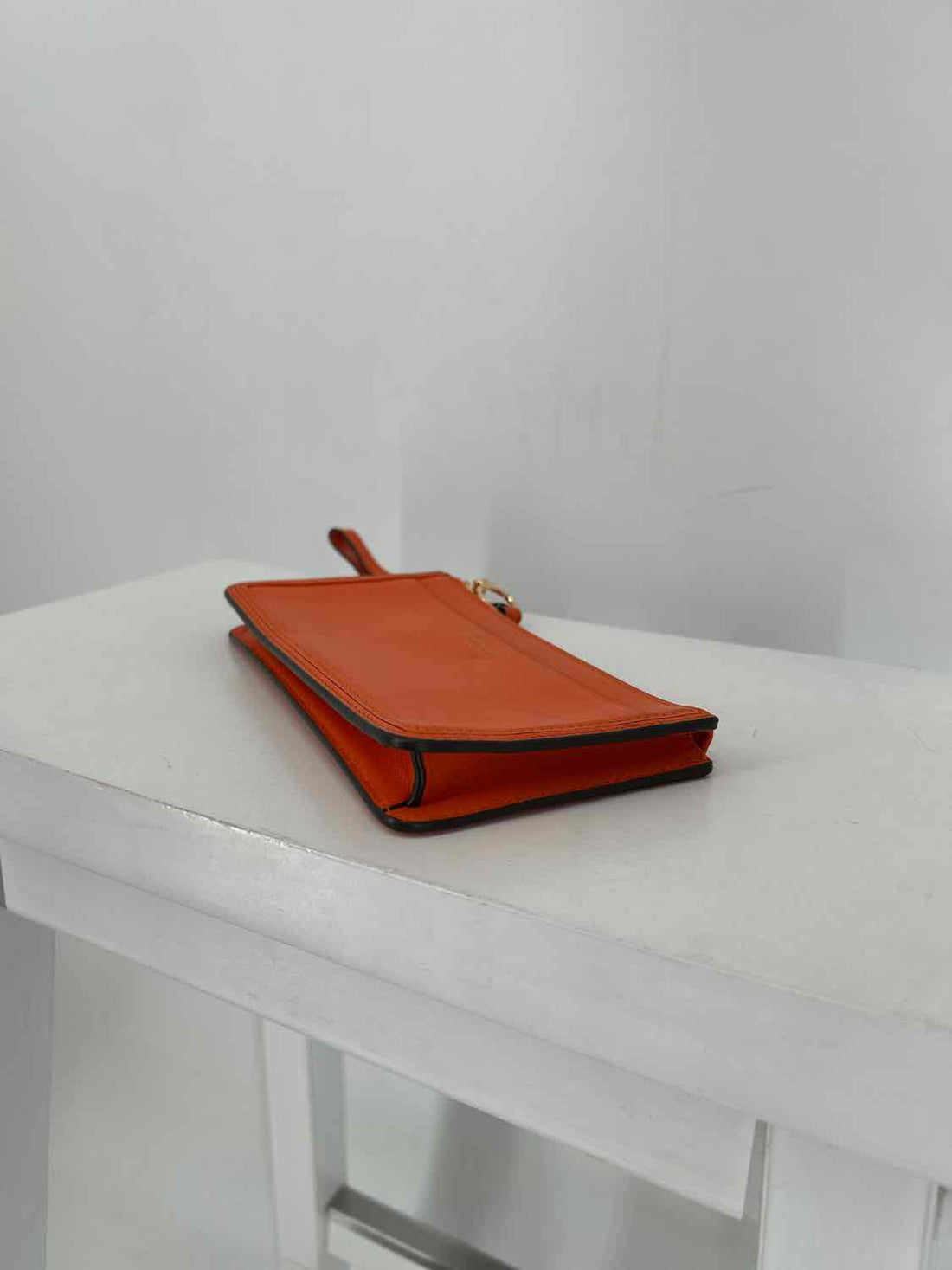 Tory Burch Orange Leather Pre Owned Wallet