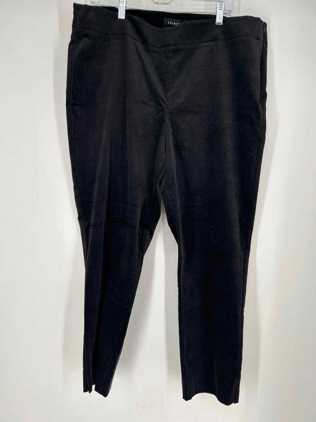 Talbots Size 18 Black Velvet Pants