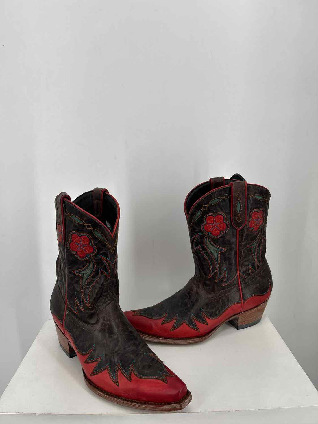 Allens Women Size 9 Brown New Genuine Leather Cowboy Boot