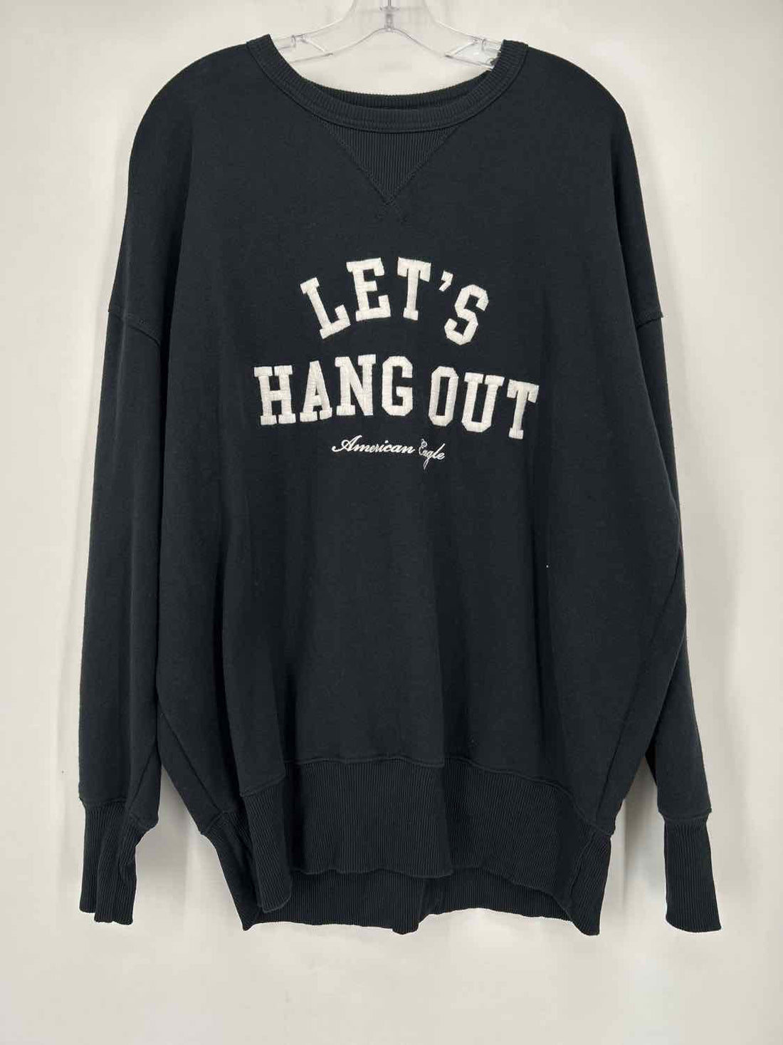 American Eagle Size M Washed Black Sweatshirt