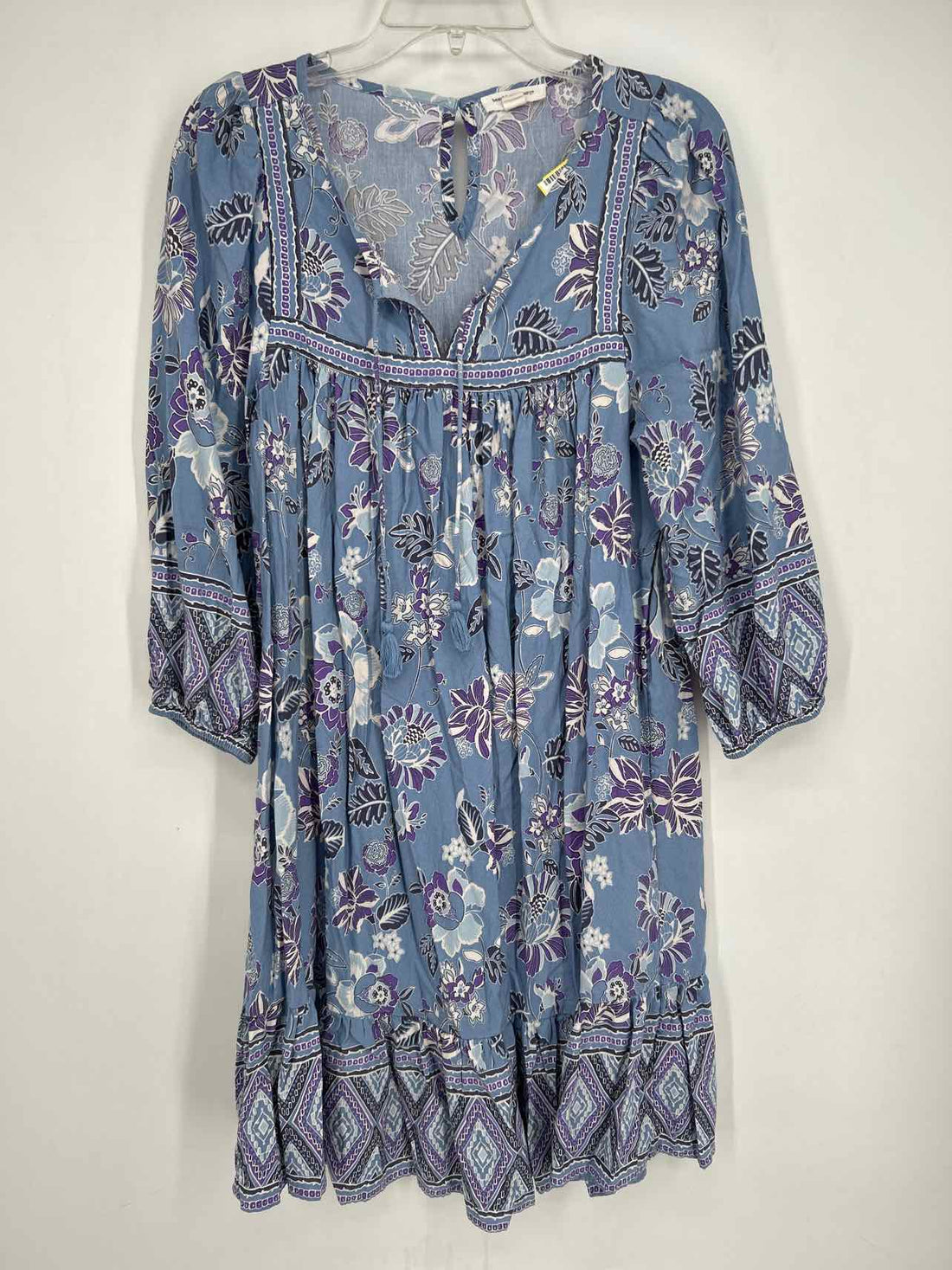 Beach Lunch Lounge Size S Blue Floral Dress