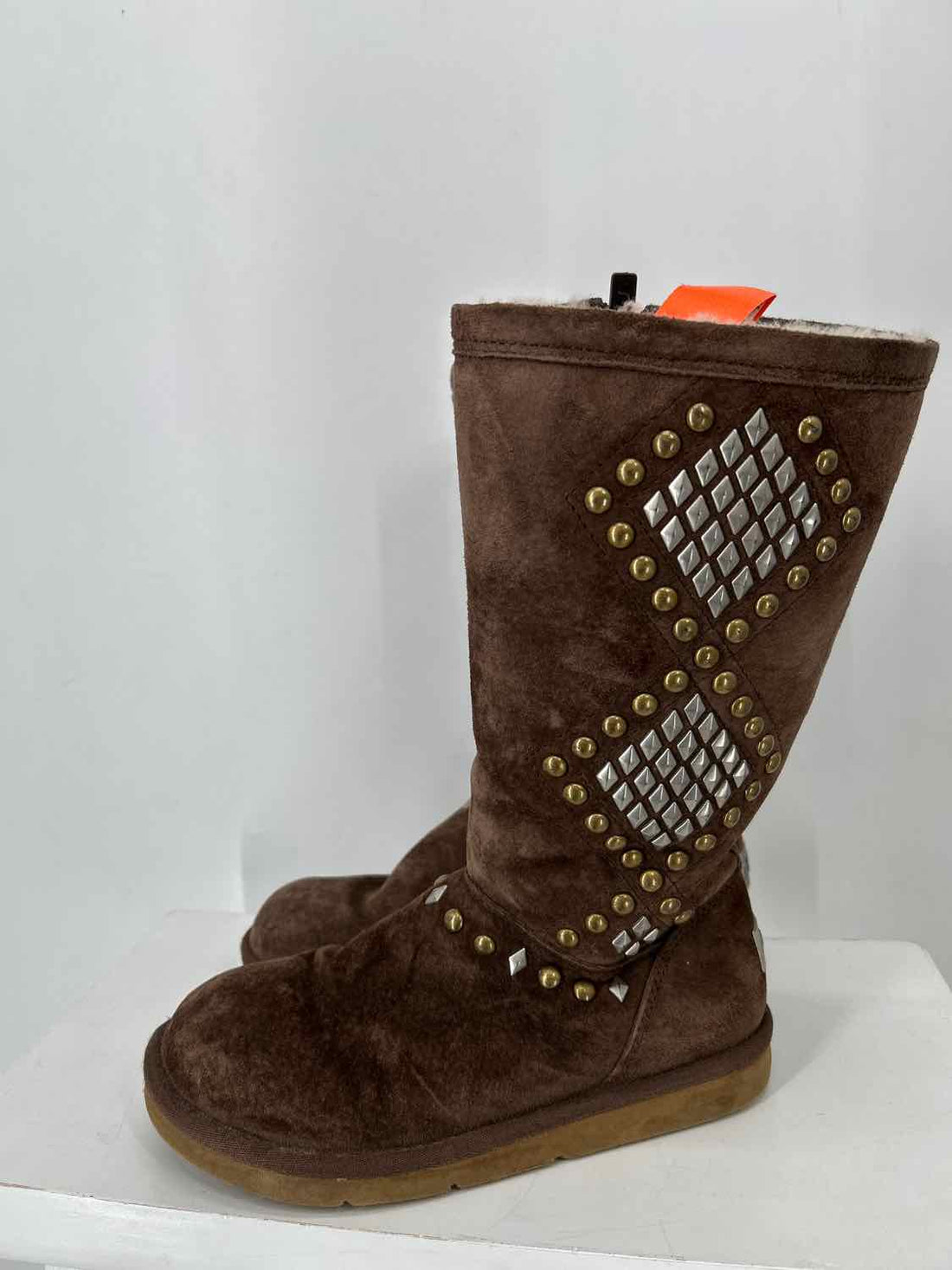 Ugg Women Size 6 Dark Brown Genuine Suede Knee-High Boot