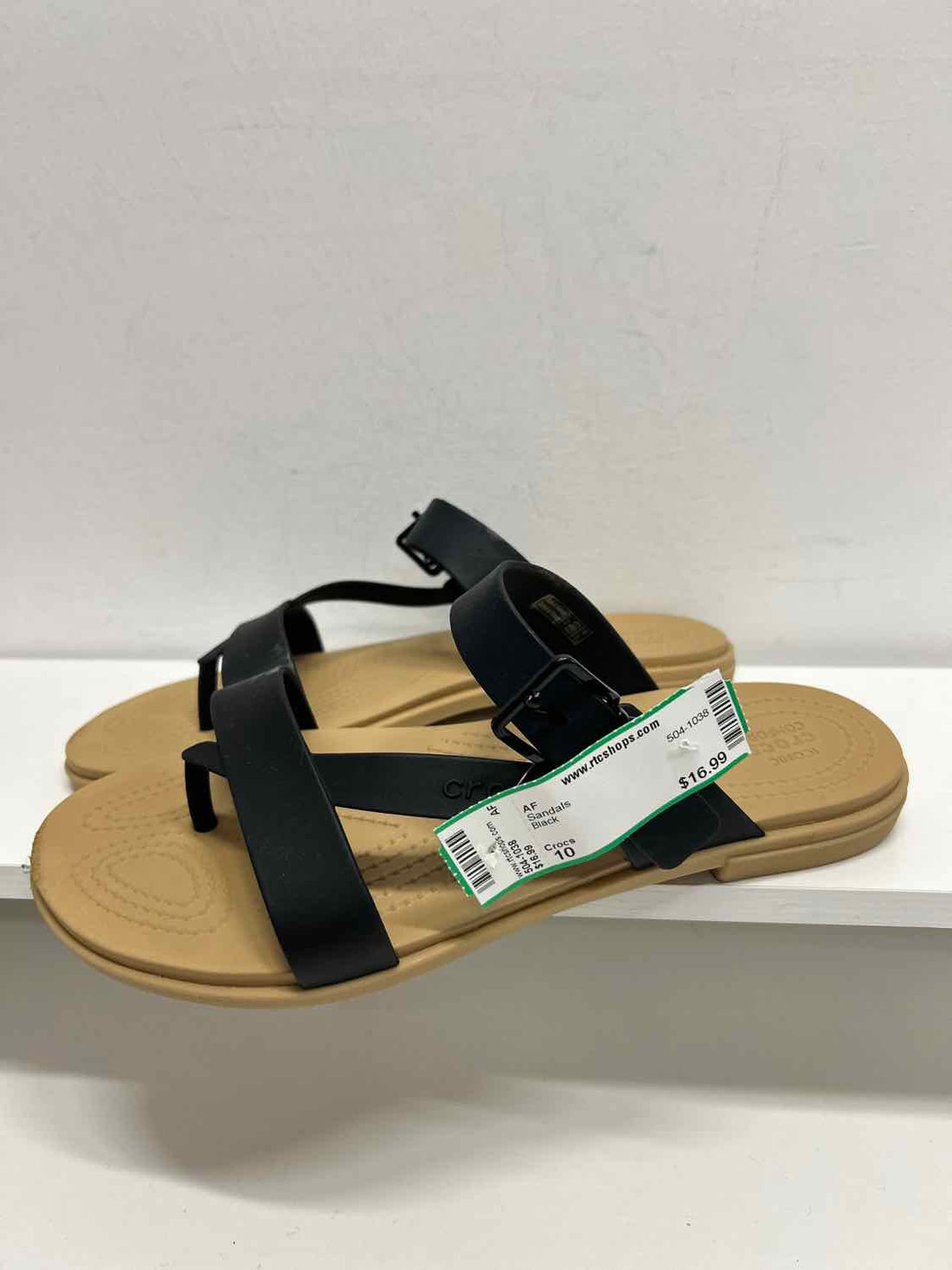 Crocs Women Size 10 Black Sandals