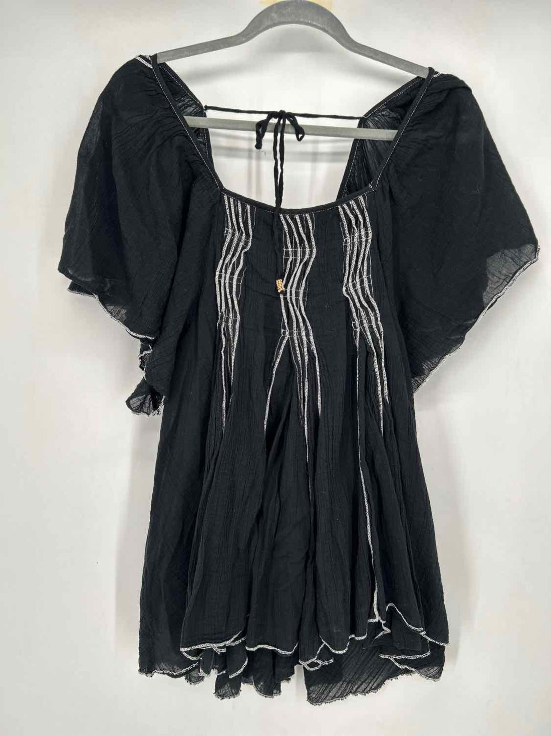 Free People Size XS Black & White Short Sleeve Dress