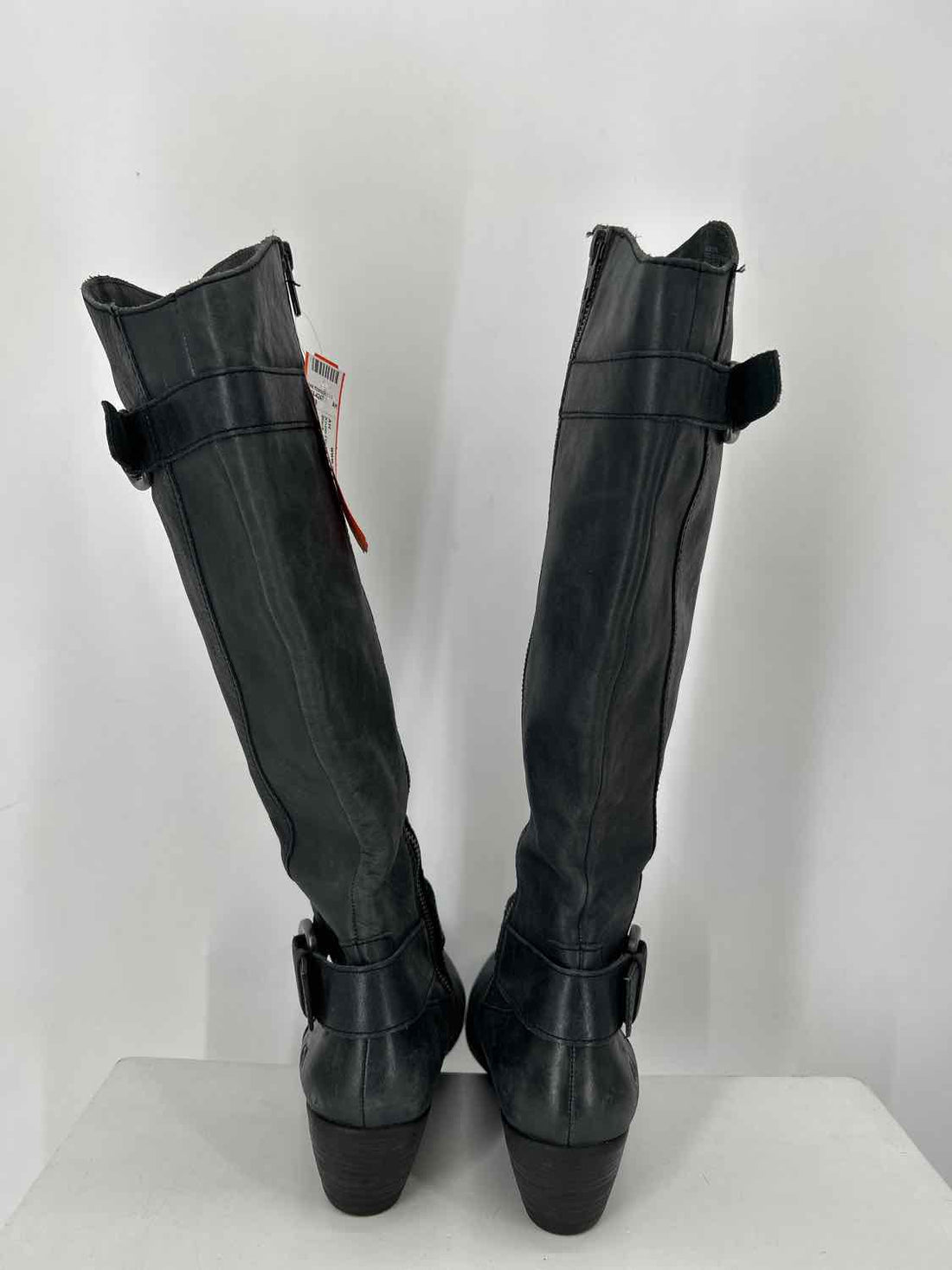 Born Women Size 7 Black Genuine Leather Knee-High Boot