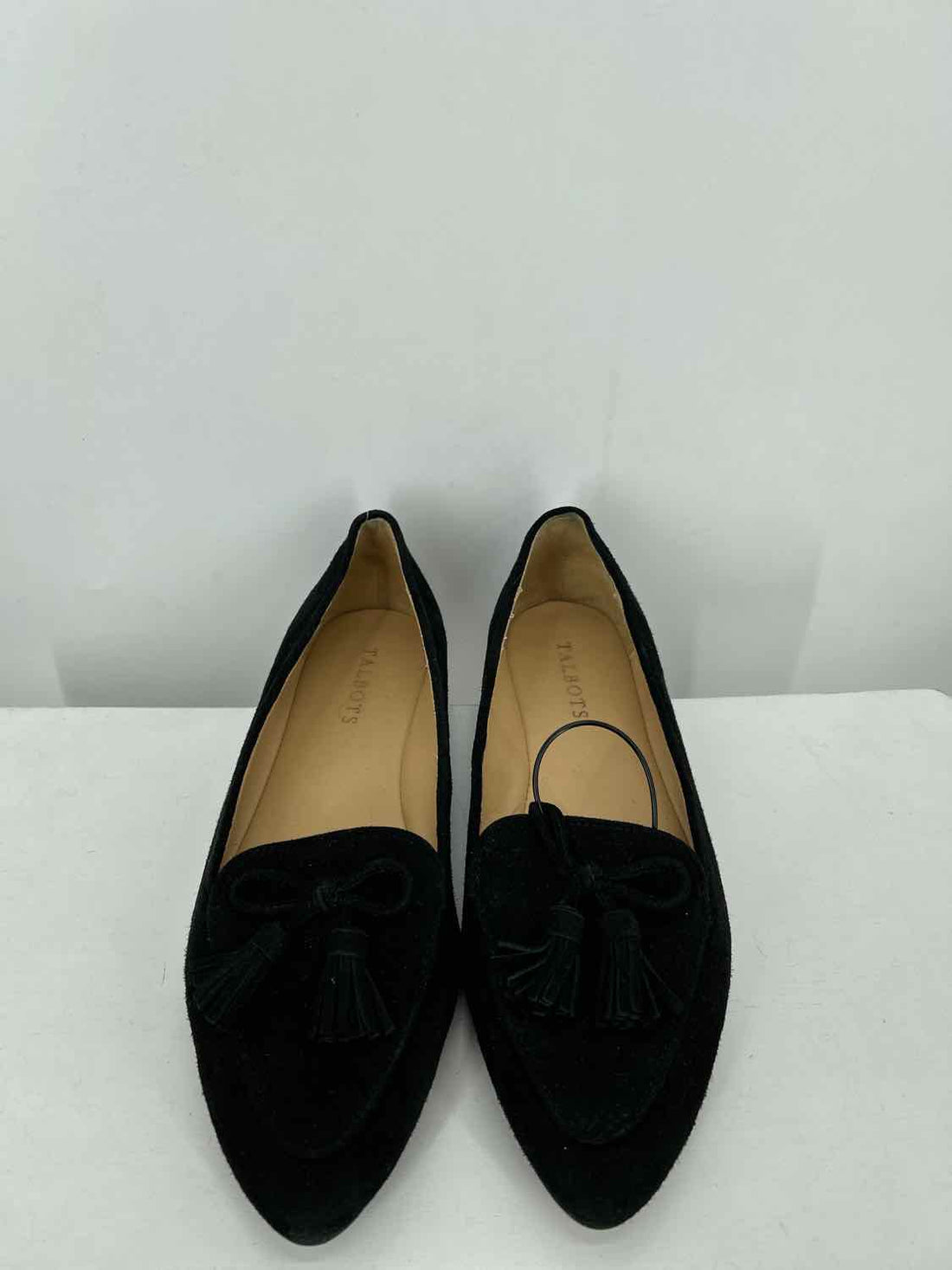 Talbots Women Size 8 Black Genuine Leather Loafers