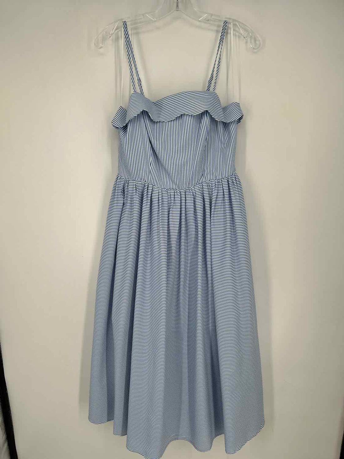 Reminiscence Size M Blue & White Striped Seersucker NWT Dress
