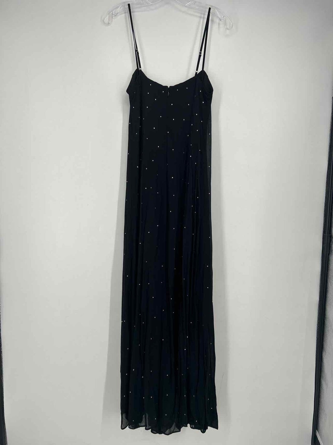 J Crew Size 4 Black Rhinestone Sleeveless Maxi