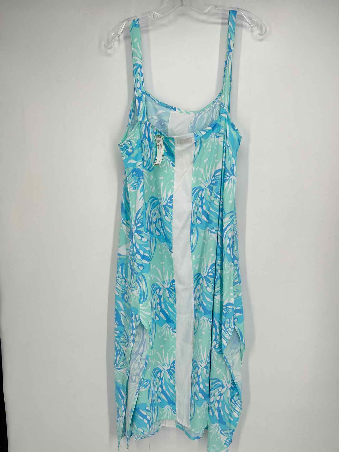 Lilibridge Size M Blue & White Print Coverup