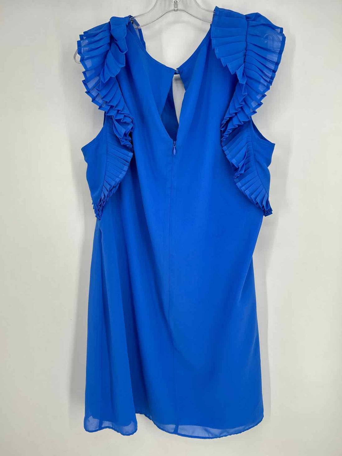 Vince Camuto Size 14 Blue Short Sleeve Dress