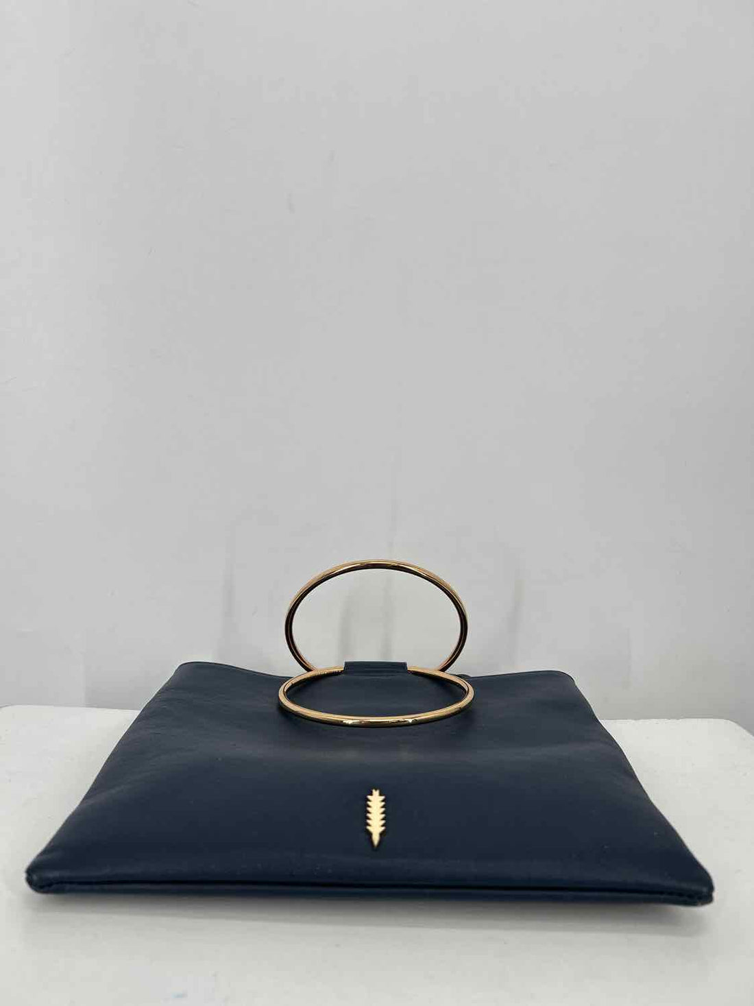 Thacker Navy Genuine Leather Satchel