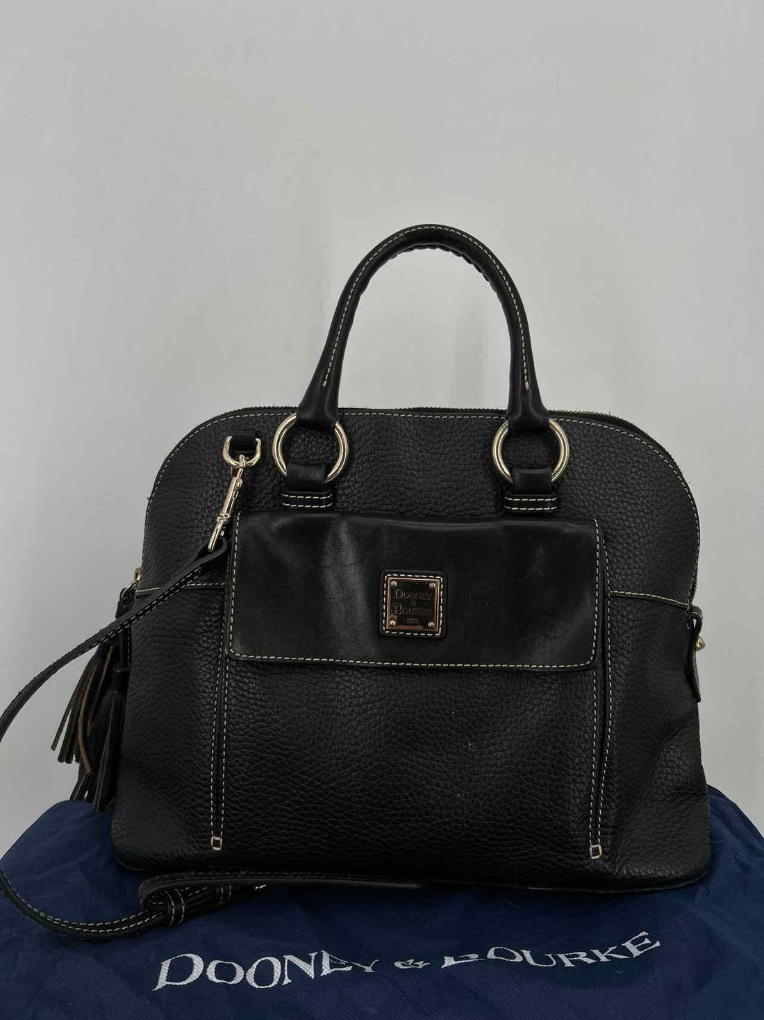 Dooney & Bourke Black Pebbled Leather Crossbody