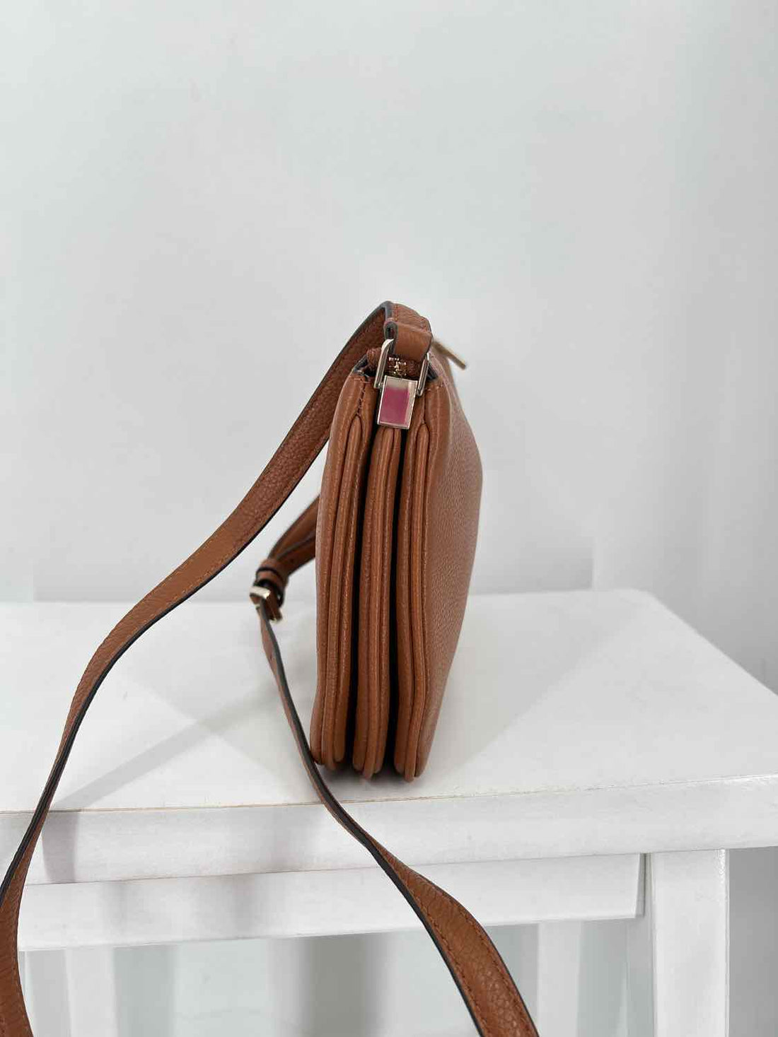 Kate Spade Brown Pebbled Leather Excellent Condition Crossbody