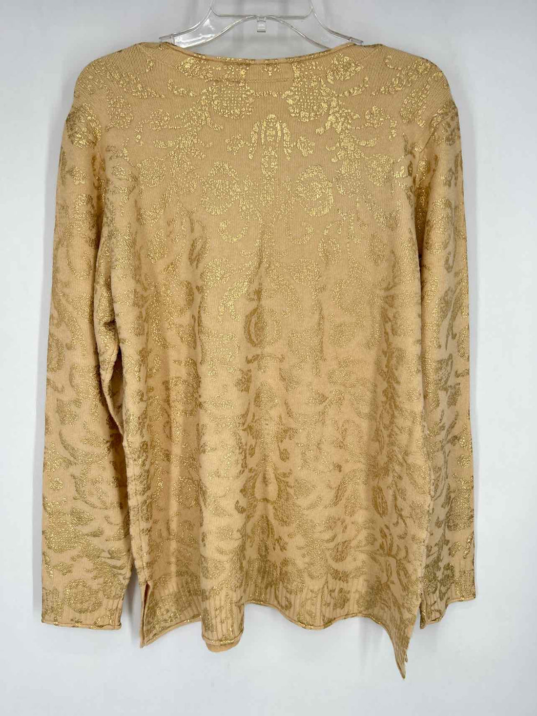 Soft Surroundings Size XL Cream & Gold Sweater