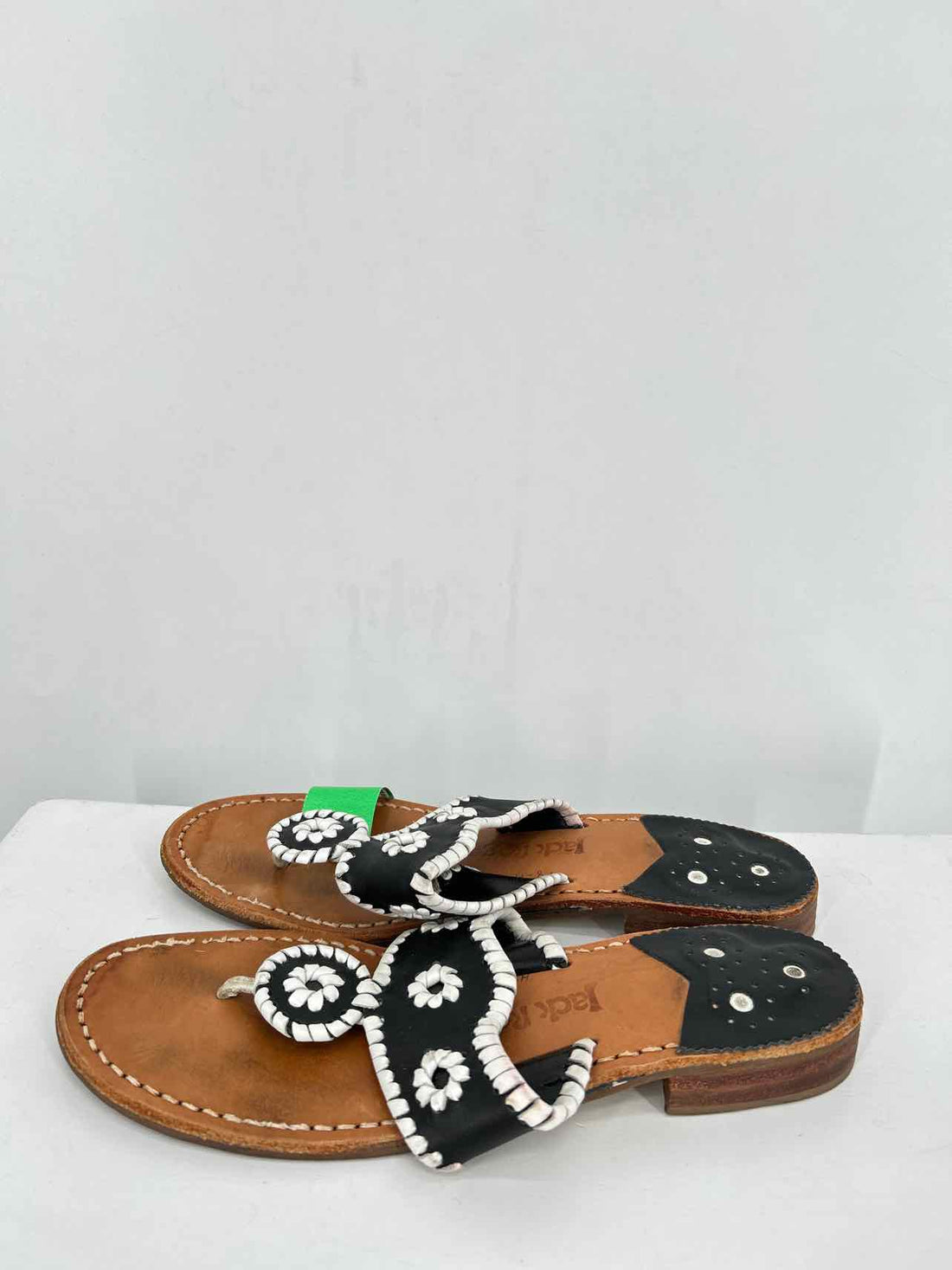 Jack Rogers Women Size 8 Black & White Sandals