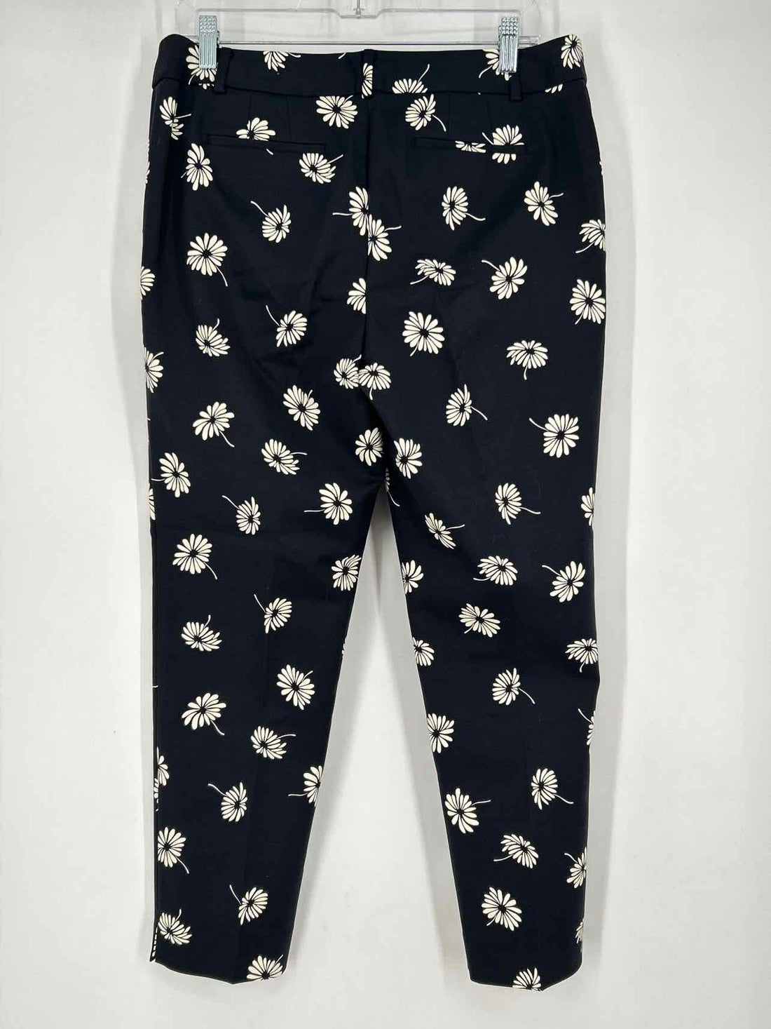 Talbots Size 10P Black & White Floral Pants