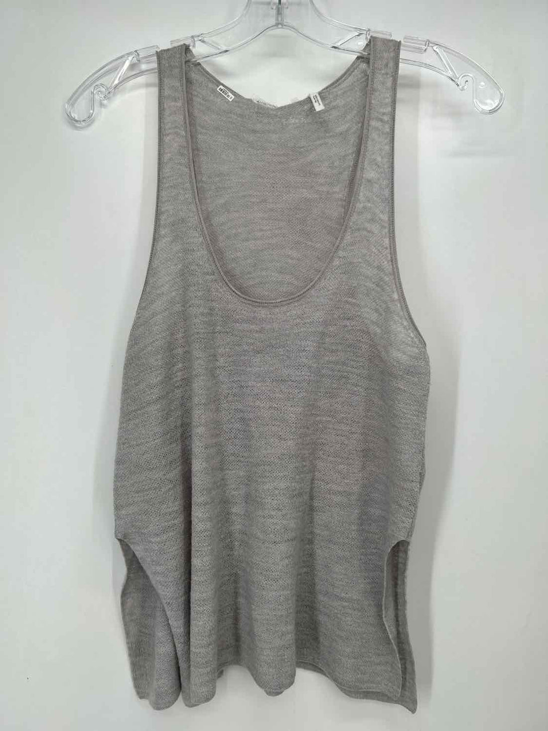 Helmut Lang Size L Gray Wool 100% Tank Top