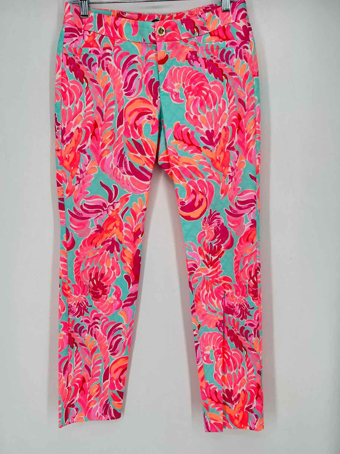Lilly Pulitzer 4 Aqua orange & pink print Lilly Pulitzer Pants