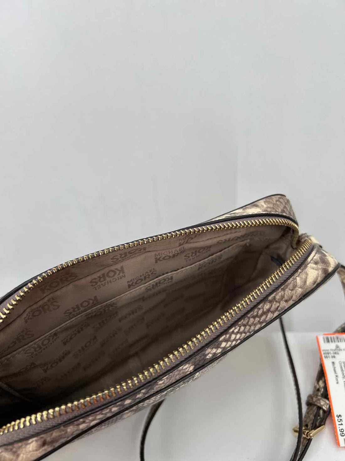 Michael Kors Snake Leather Pre Owned Crossbody