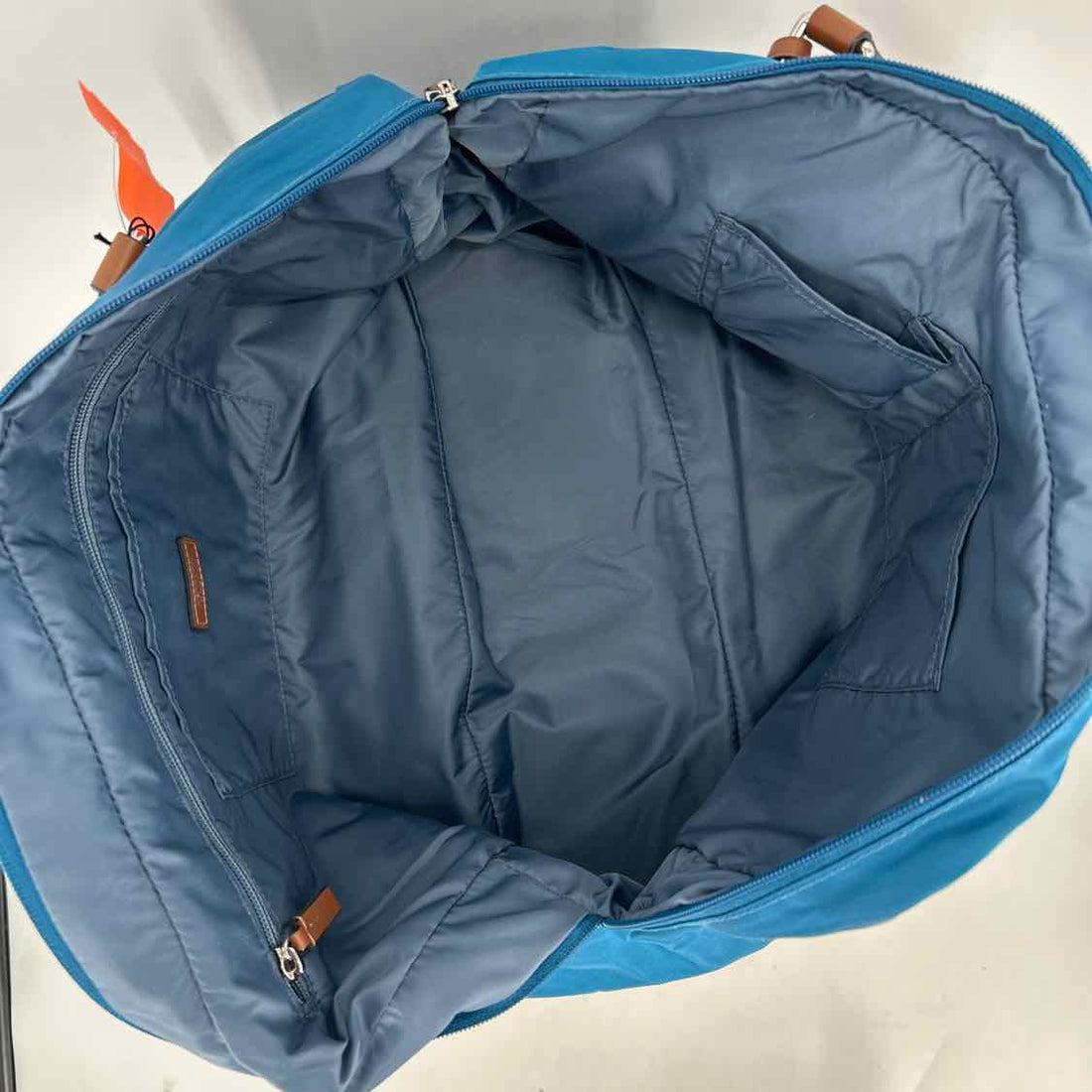 Tumi Blue & Brown Nylon/Leather NWT Tote