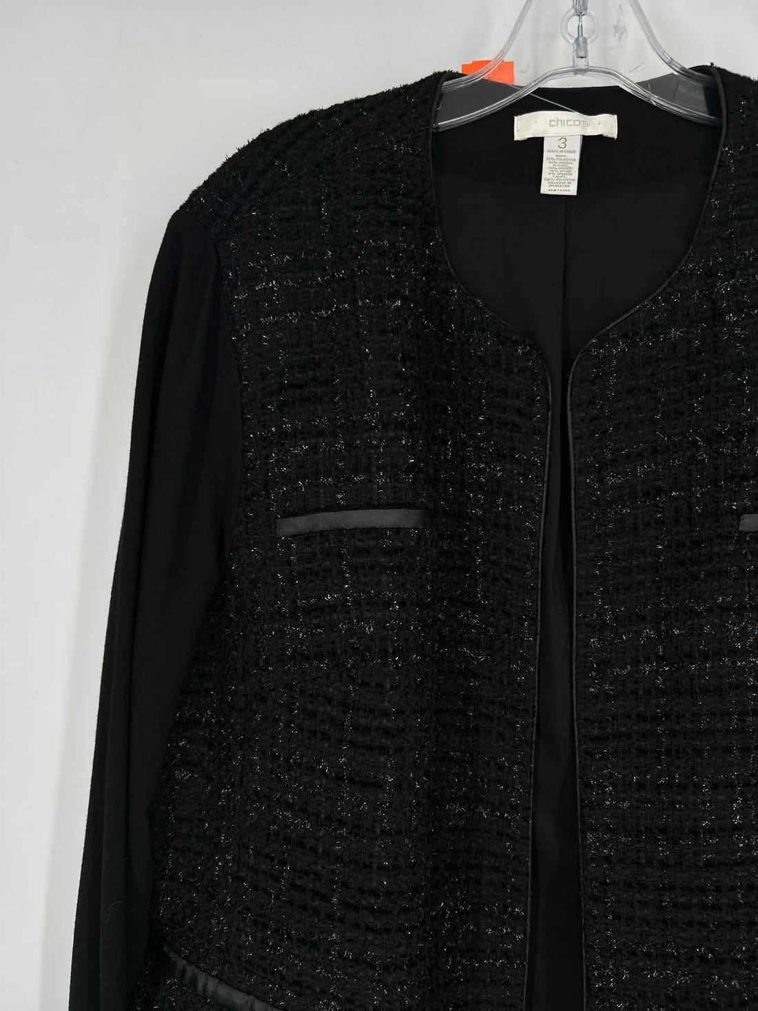 Chicos Size 3 (XL) Black Blazer