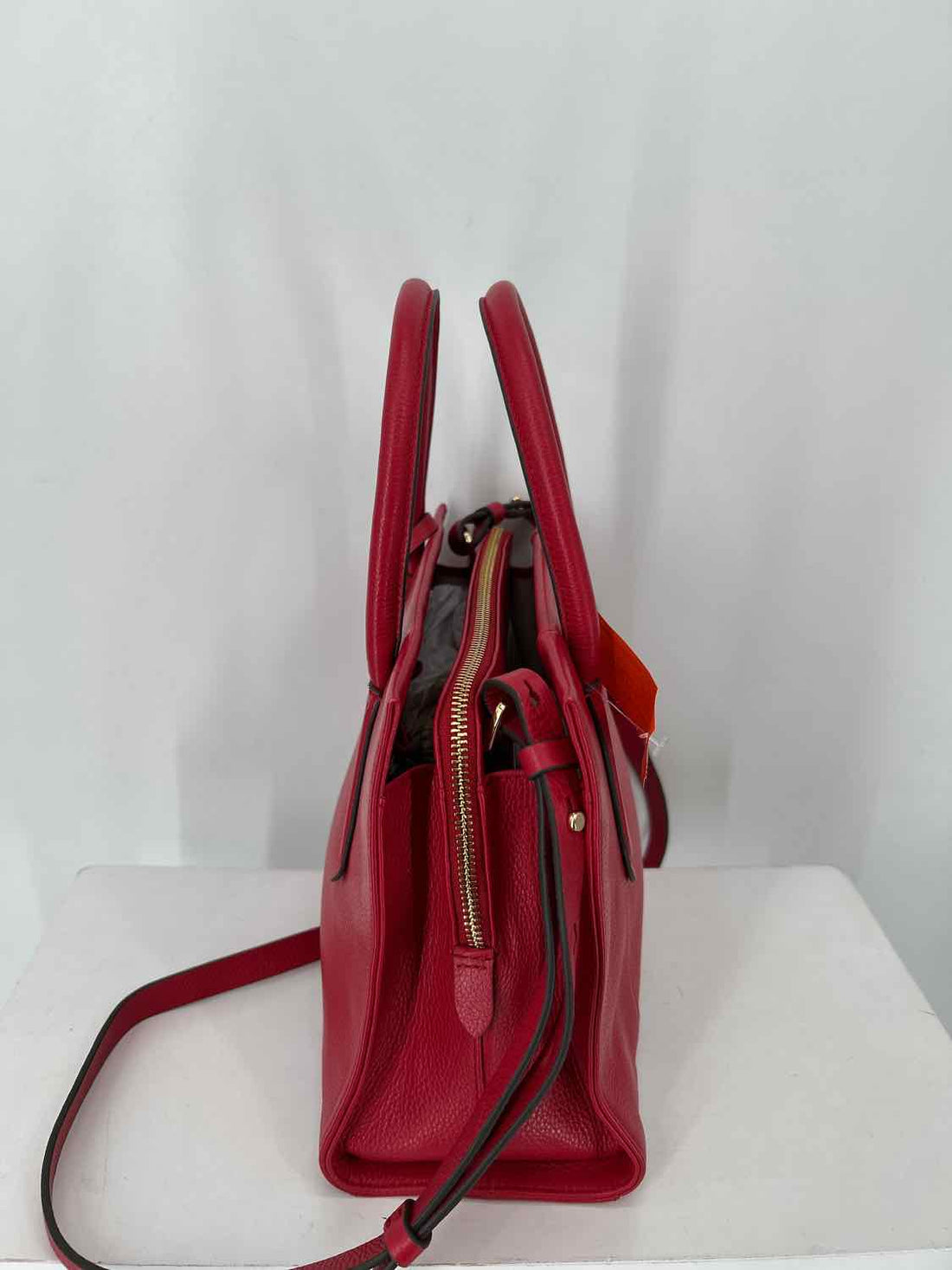 Radley London Red Pebbled Leather Pre Owned Satchel