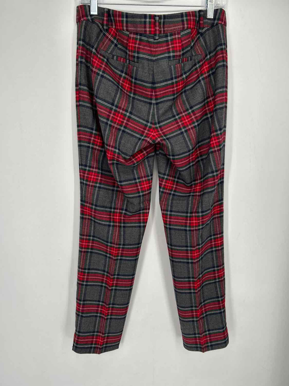 Talbots 2 Gray Plaid Holiday