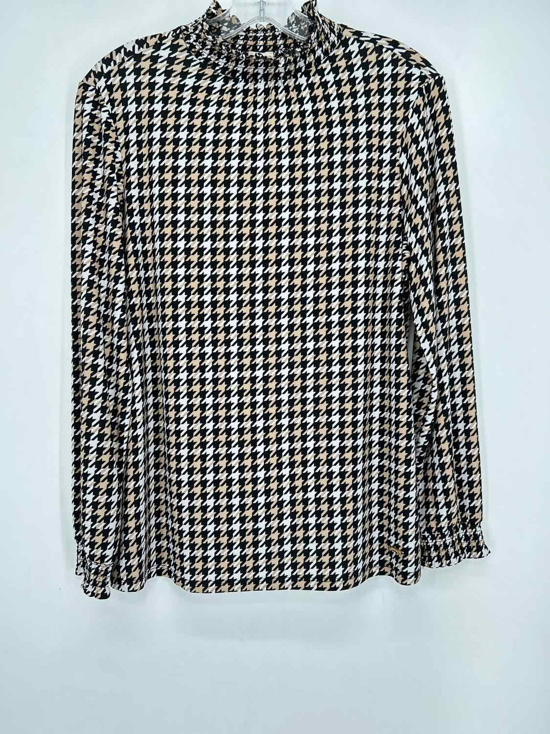 Anne Klein Size M Houndstooth Long Sleeve