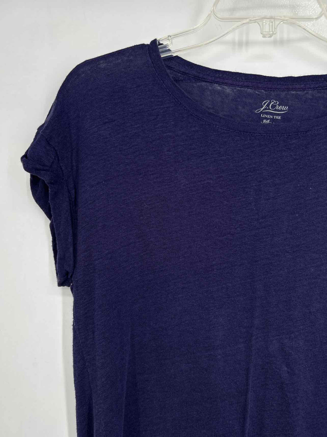 J Crew Size S Navy Linen Short Sleeve