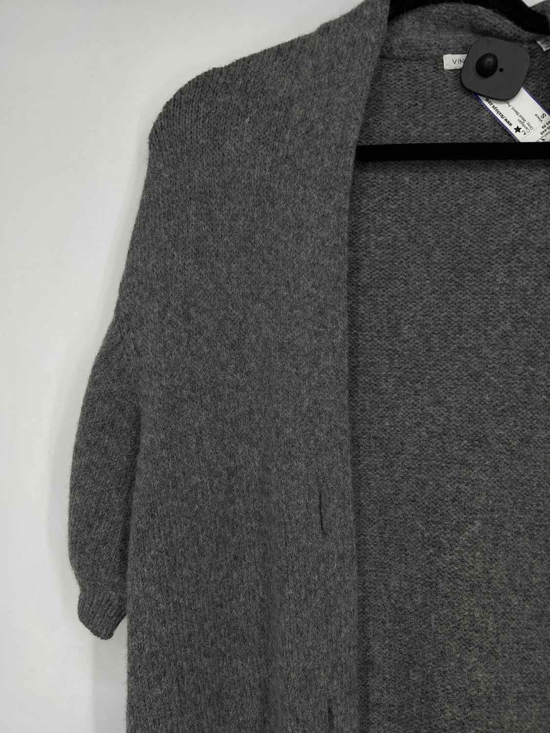 Vince Size S Gray Wool Blend Cardigan