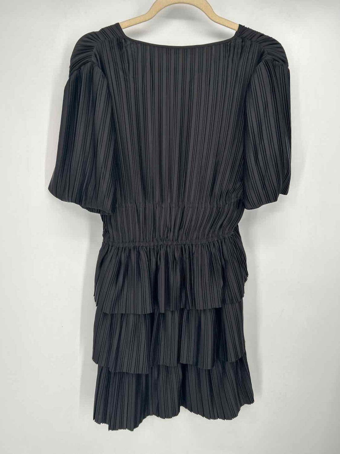 WAYF Size M Black Satin Dress