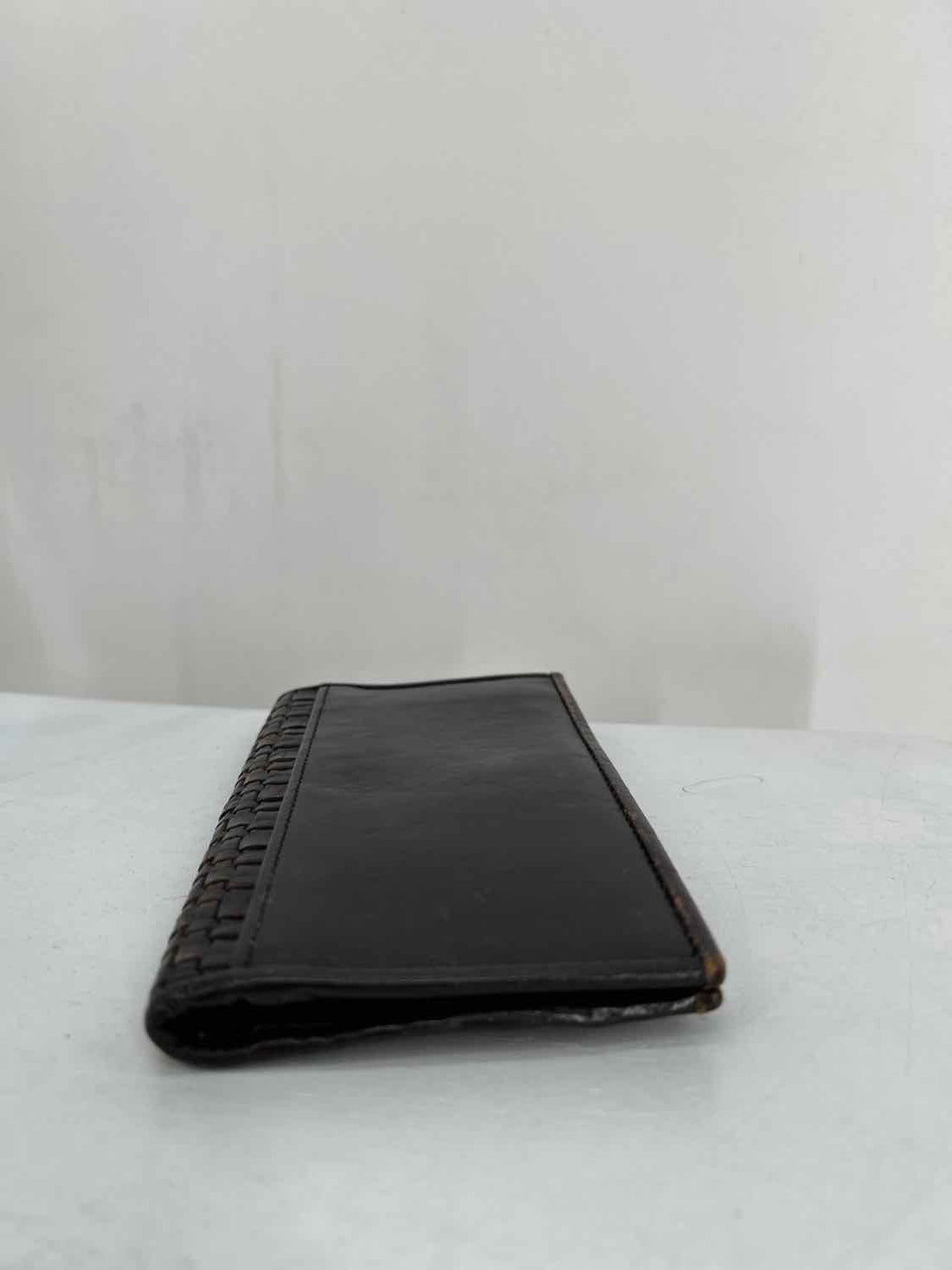 Brighton Dark Brown Woven Leather Wallet