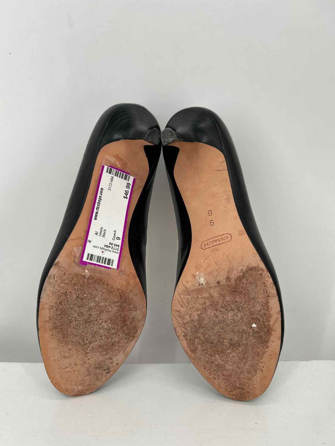 Coach Women Size 9 Black Heels