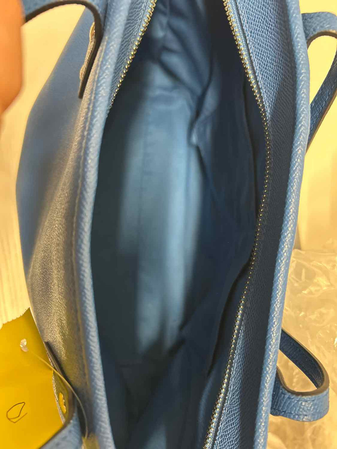 Coach Blue Leather Pre Owned Tote
