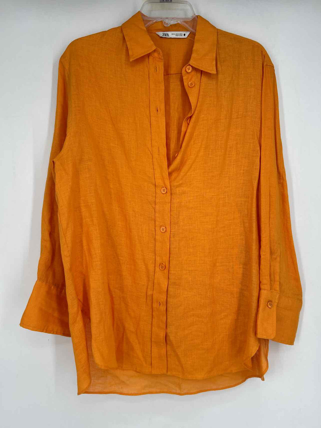 Zara Size XS Bright Orange Long Sleeve