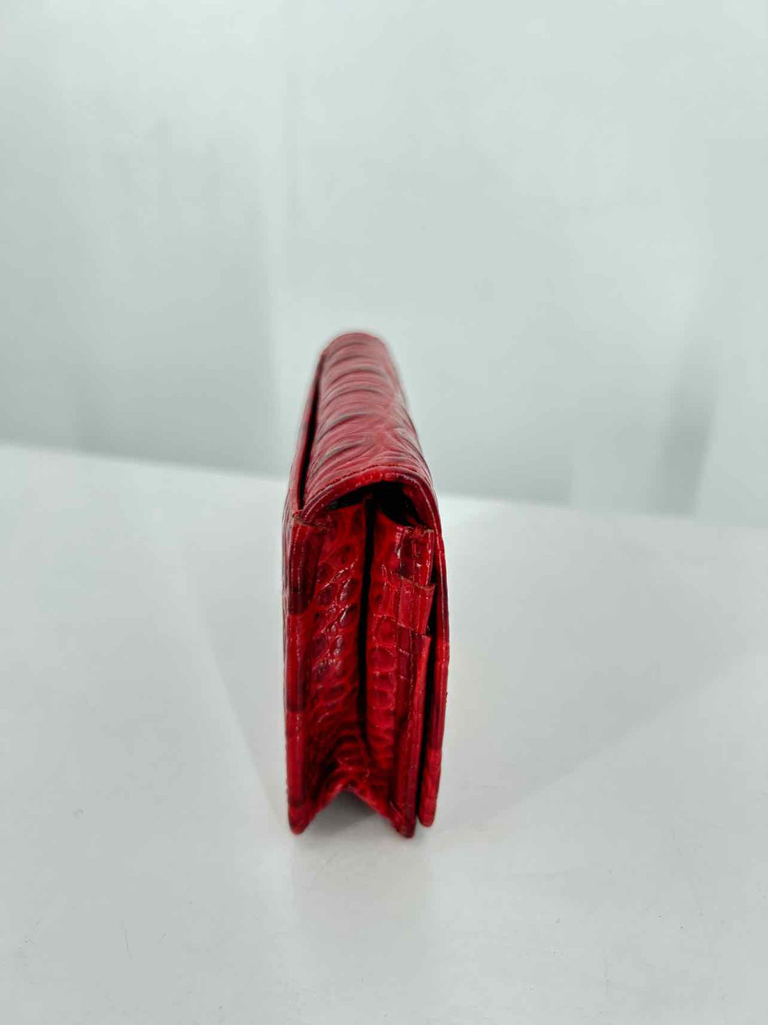 Brahmin Red Croc Embossed Excellent Condition Card Holder